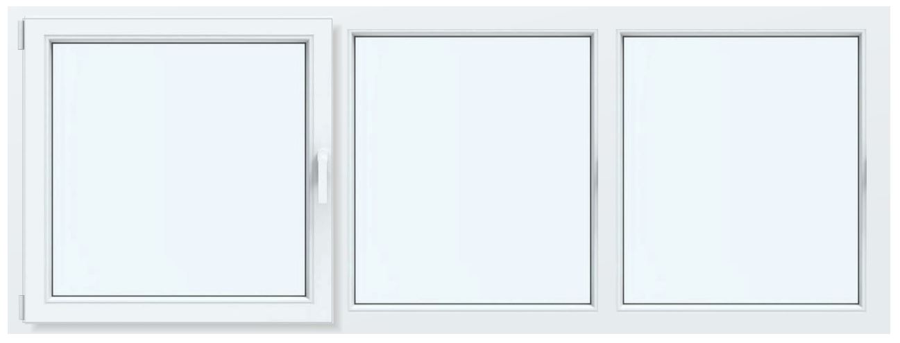 Hochwasserschutzfenster – Fensterflügel Dreh- /Kippfunktion, nach innen öffnend, in Kombination mit Festverglasung seitlich