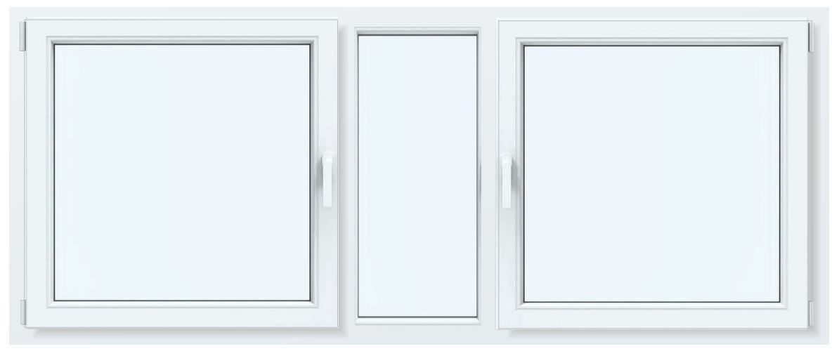 Hochwasserschutzfenster – Fensterflügel Dreh- /Kippfunktion, nach innen öffnend, in Kombination mit Festverglasung seitlich